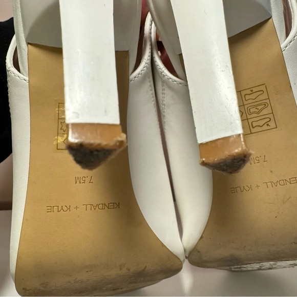 KENDALL + KYLIE Womens Zeno Faux Leather  Open Toe Slingback Heels - Picture 12 of 12